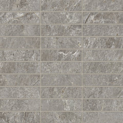 Bedrosians Farmhouse Living 1" x 4" Matte Porcelain Straight Set Mosaic in Millstone | Item Code 100008062