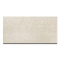 Bedrosians Oda 24" x 48" Soft Textured Matte Ceramic Coast Deco in Light | Item Code 100008730