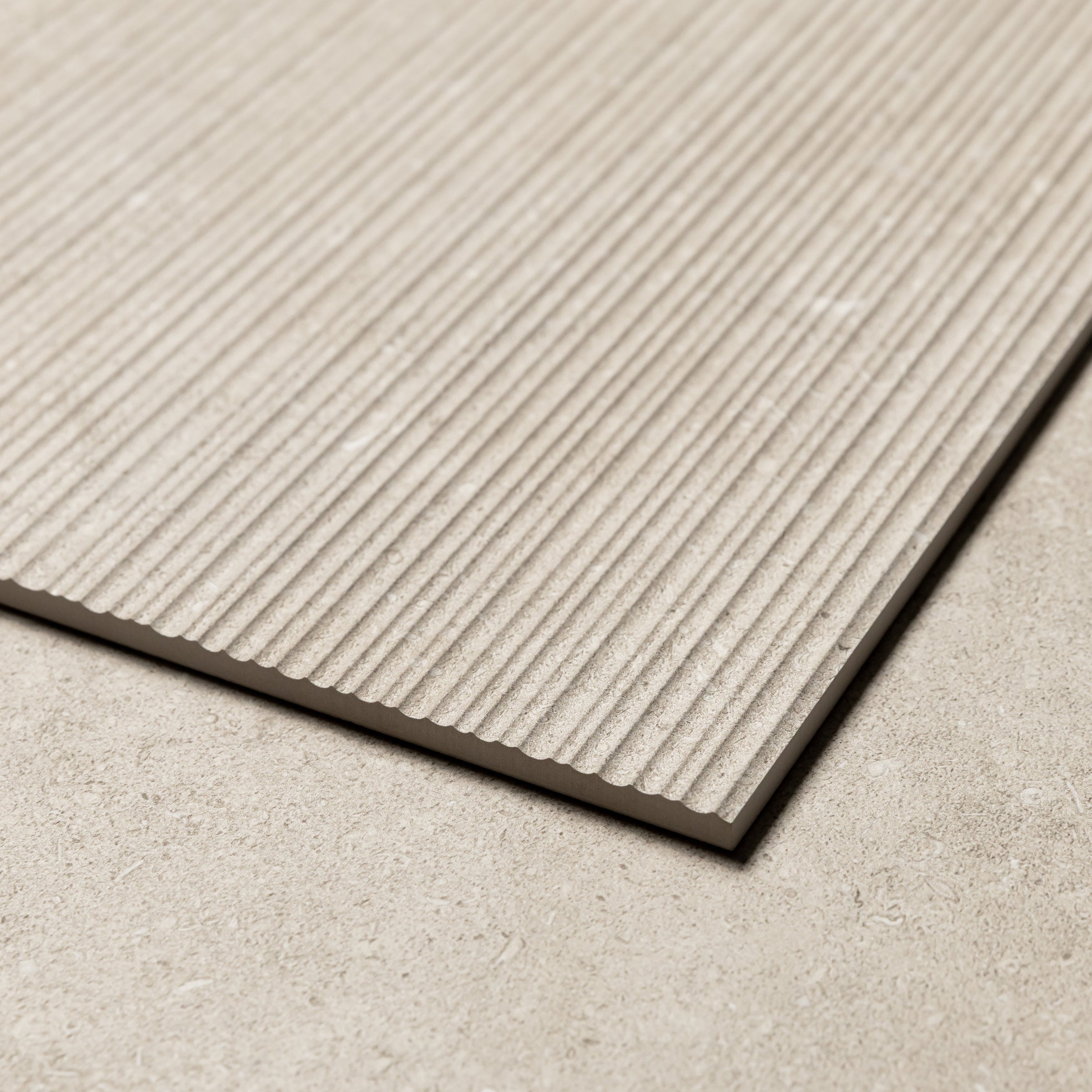Bedrosians Oda 24" x 48" Soft Textured Matte Ceramic Coast Deco in Light | Item Code 100008730