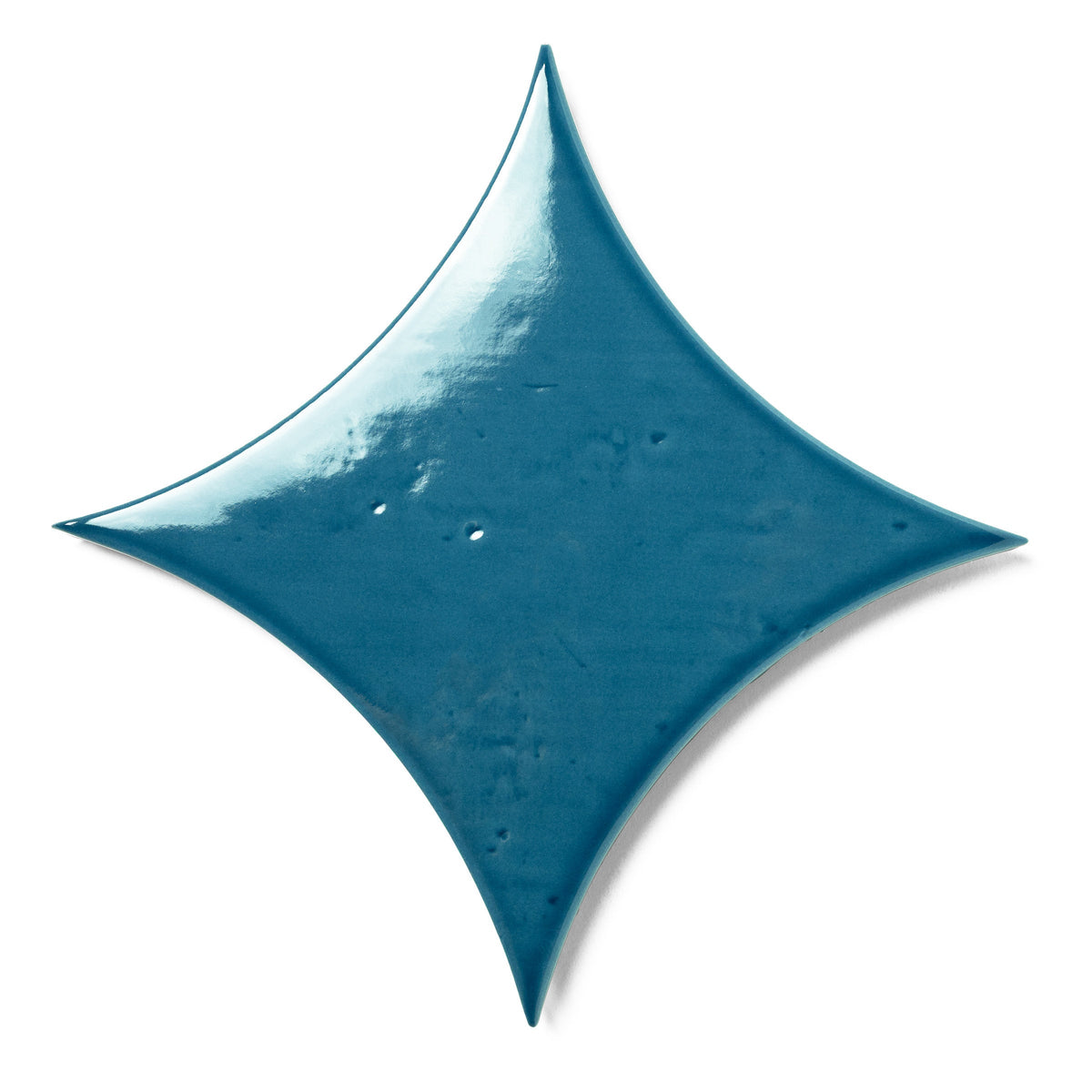 Bedrosians Legacy 6.5" x 6.5" Glossy Kite Porcelain Tile in Aquamarine | Item Code 100008852