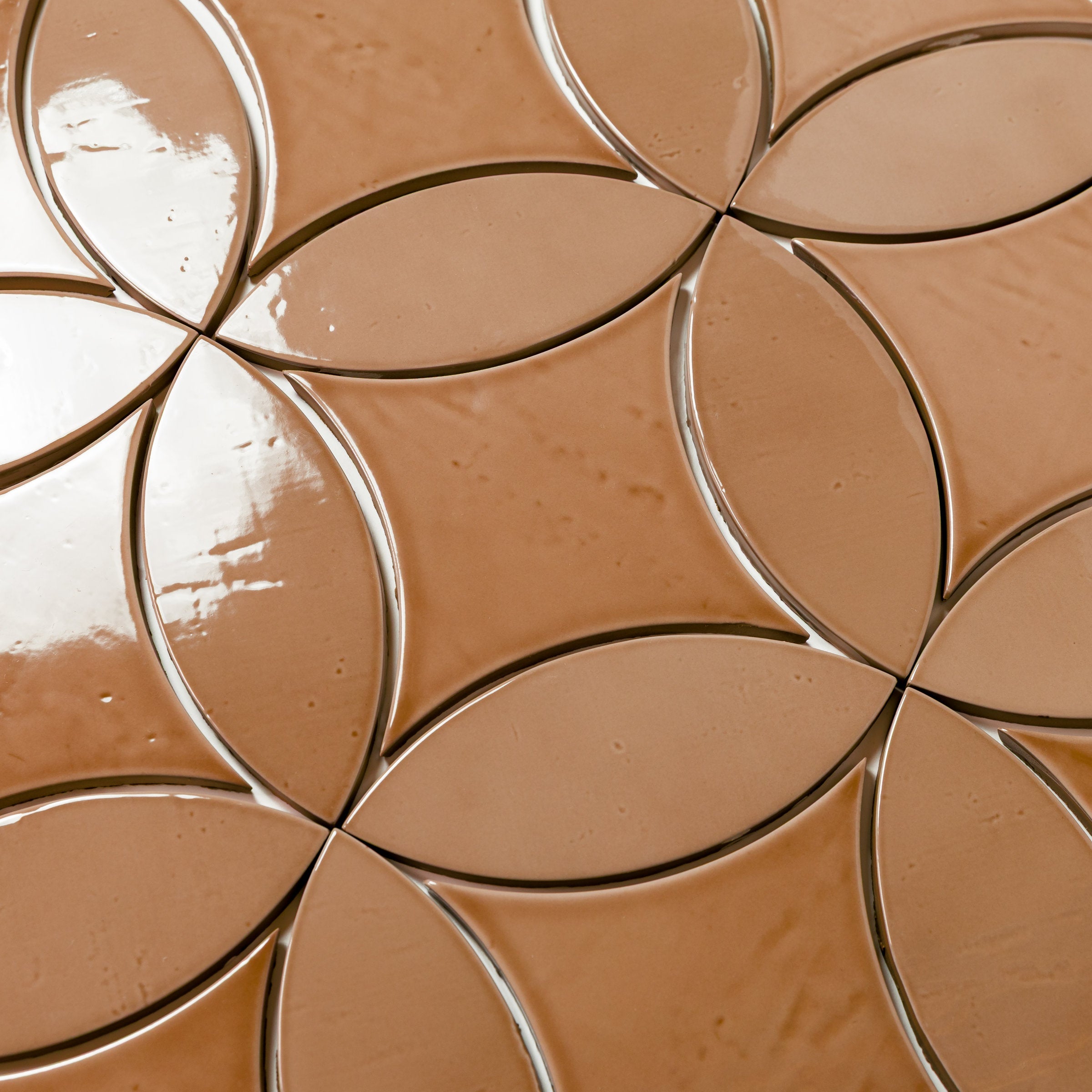 Bedrosians Legacy 6.5" x 6.5" Glossy Kite Porcelain Tile in Siena | Item Code 100008853