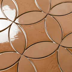 Bedrosians Legacy 6.5" x 6.5" Glossy Kite Porcelain Tile in Siena | Item Code 100008853