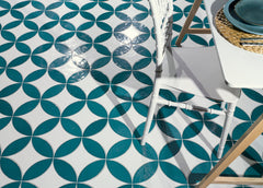 Bedrosians Legacy 3" x 8" Glossy Petal Porcelain Tile in Aquamarine | Item Code 100008858