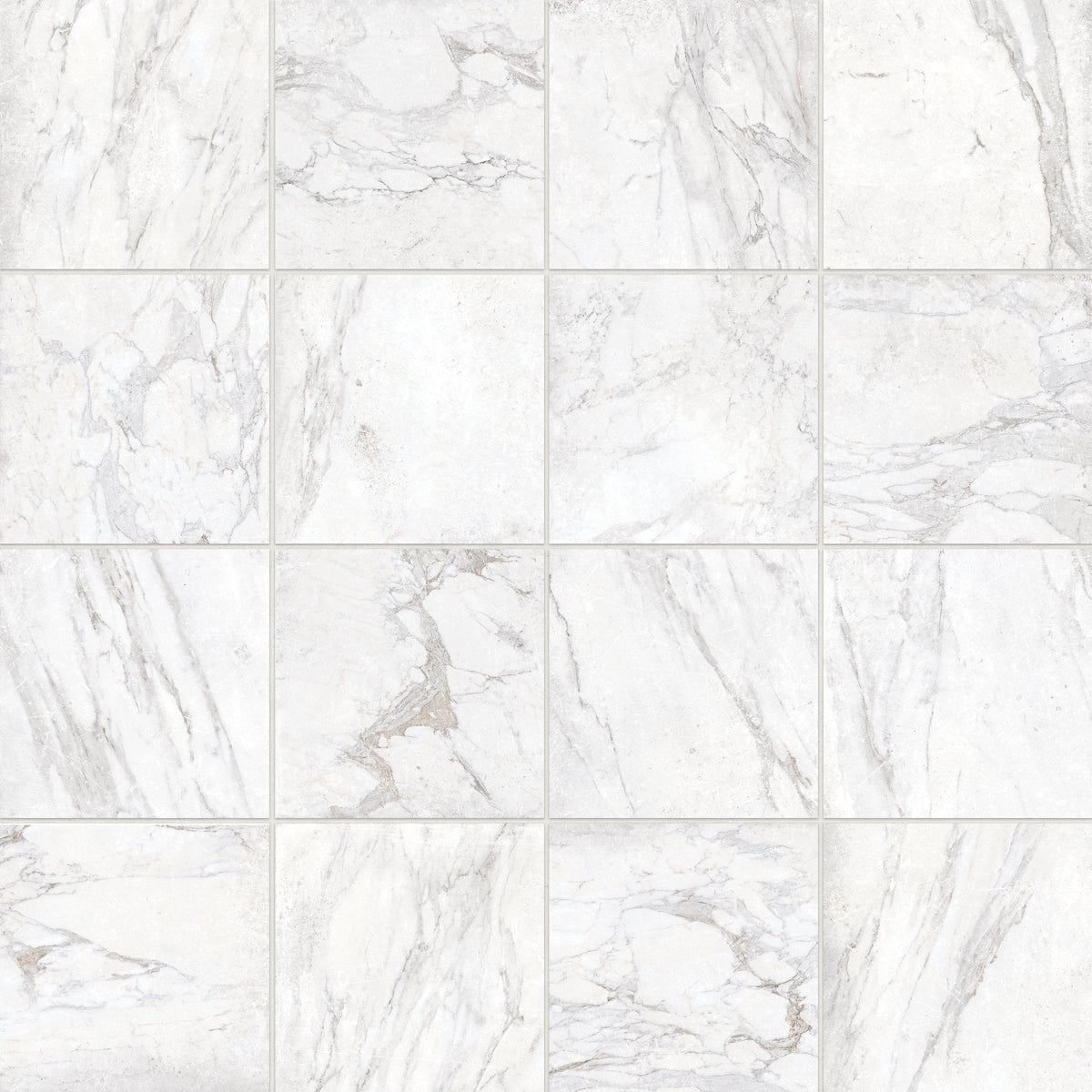 Bedrosians Antica Roma 12" x 12" Matte Porcelain Tile in Bianco | Item Code 100008987