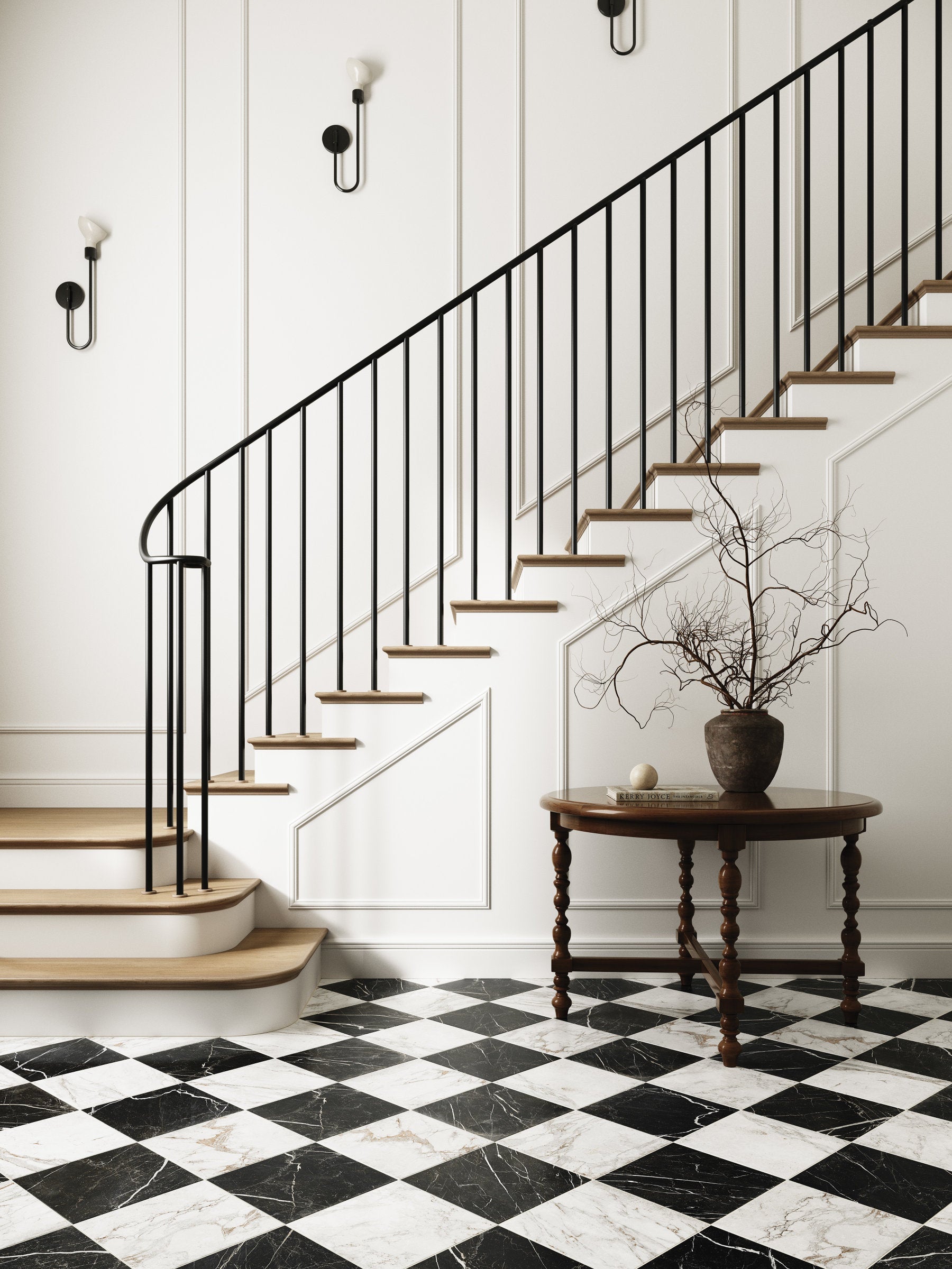 Bedrosians Antica Roma 12" x 12" Matte Porcelain Tile in Bianco | Item Code 100008987