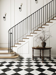 Bedrosians Antica Roma 12" x 12" Matte Porcelain Tile in Bianco | Item Code 100008987