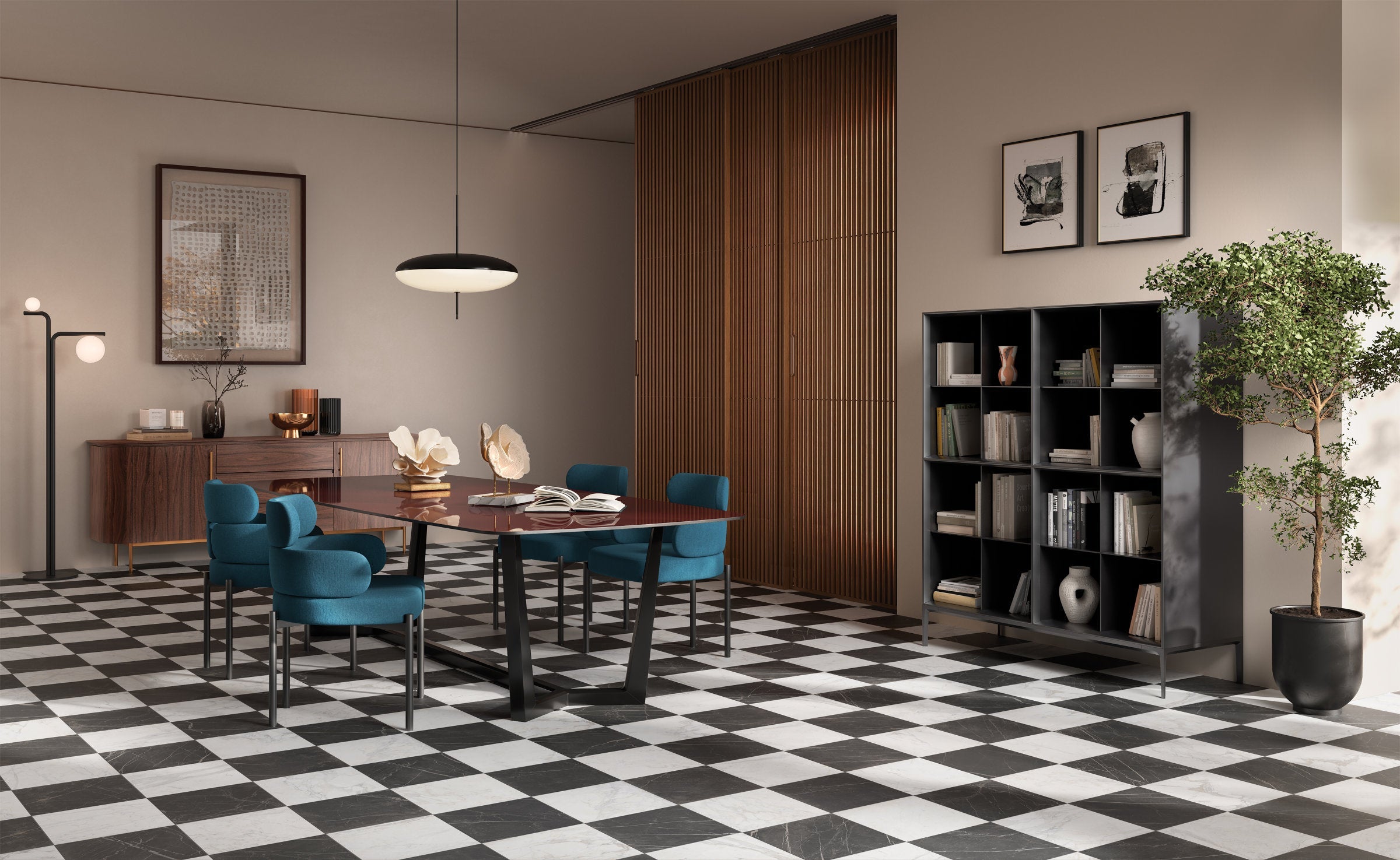 Bedrosians Antica Roma 12" x 12" Matte Porcelain Tile in Bianco | Item Code 100008987