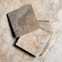 Bedrosians Sinai 6" x 6" R11 Anti-Slip Matte Pressed Porcelain Field Tile in Beige | Item Code 100008990