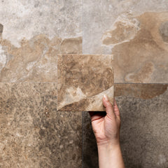 Bedrosians Sinai 6" x 6" R11 Anti-Slip Matte Pressed Porcelain Field Tile in Terra | Item Code 100008991