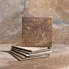 Bedrosians Sinai 6" x 6" R11 Anti-Slip Matte Pressed Porcelain Field Tile in Terra | Item Code 100008991