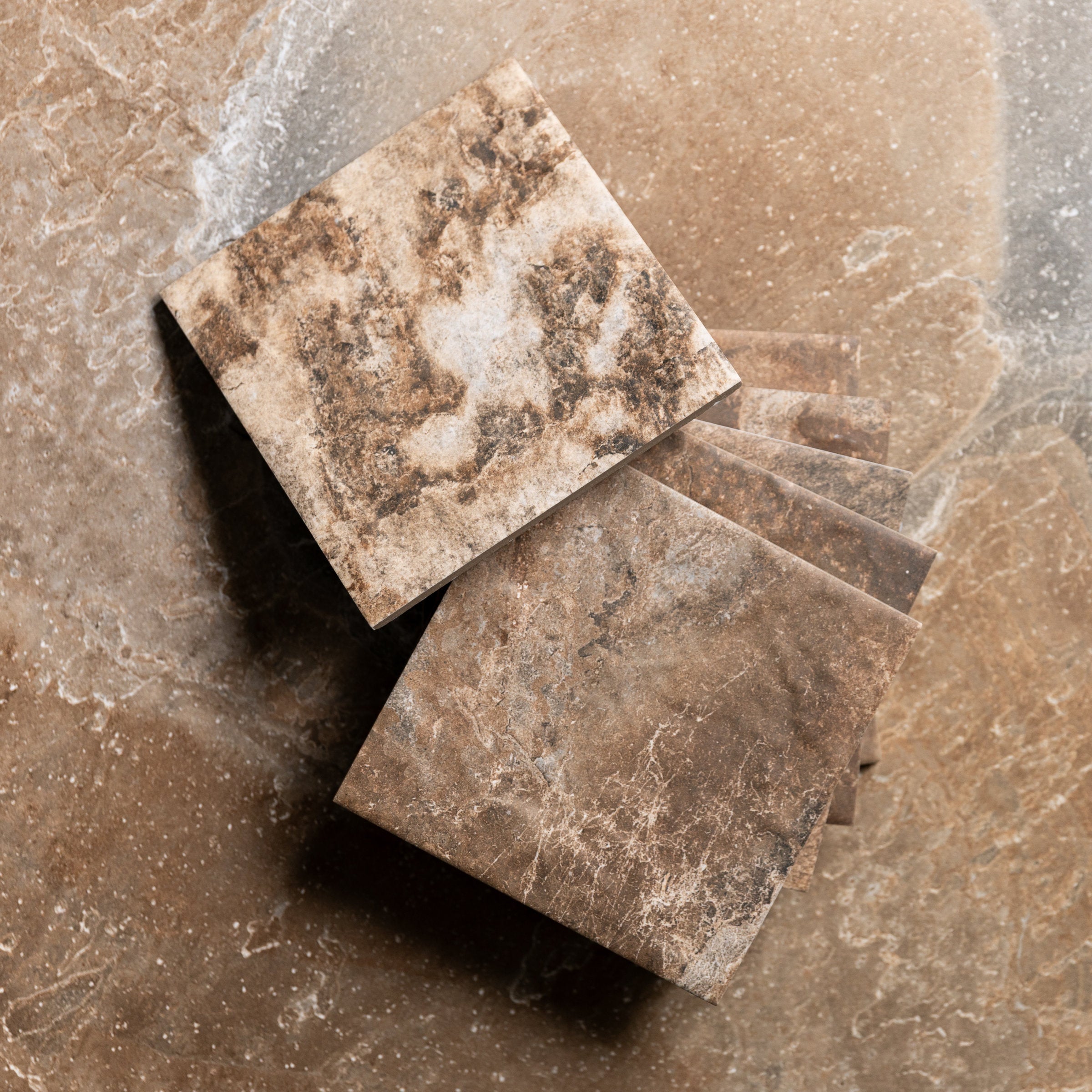 Bedrosians Sinai 6" x 6" R11 Anti-Slip Matte Pressed Porcelain Field Tile in Terra | Item Code 100008991