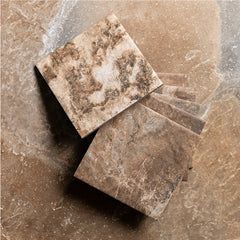 Bedrosians Sinai 6" x 6" R11 Anti-Slip Matte Pressed Porcelain Field Tile in Terra | Item Code 100008991