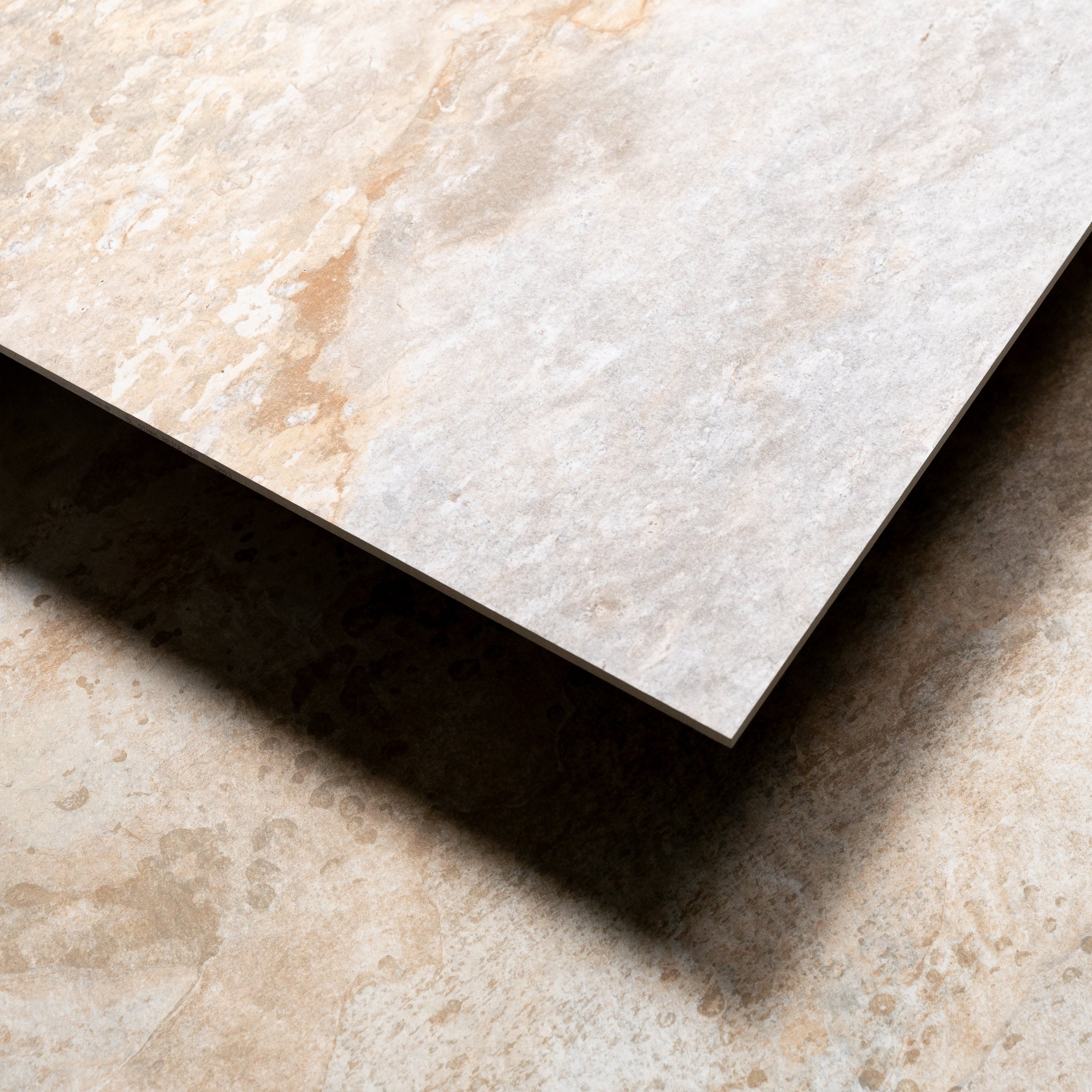 Bedrosians Sinai 24" x 48" R11 Anti-Slip Matte Rectified Porcelain Field Tile in Beige | Item Code 100008994