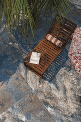 Bedrosians Sinai 24" x 48" R11 Anti-Slip Matte Rectified Porcelain Field Tile in Blue | Item Code 100008996