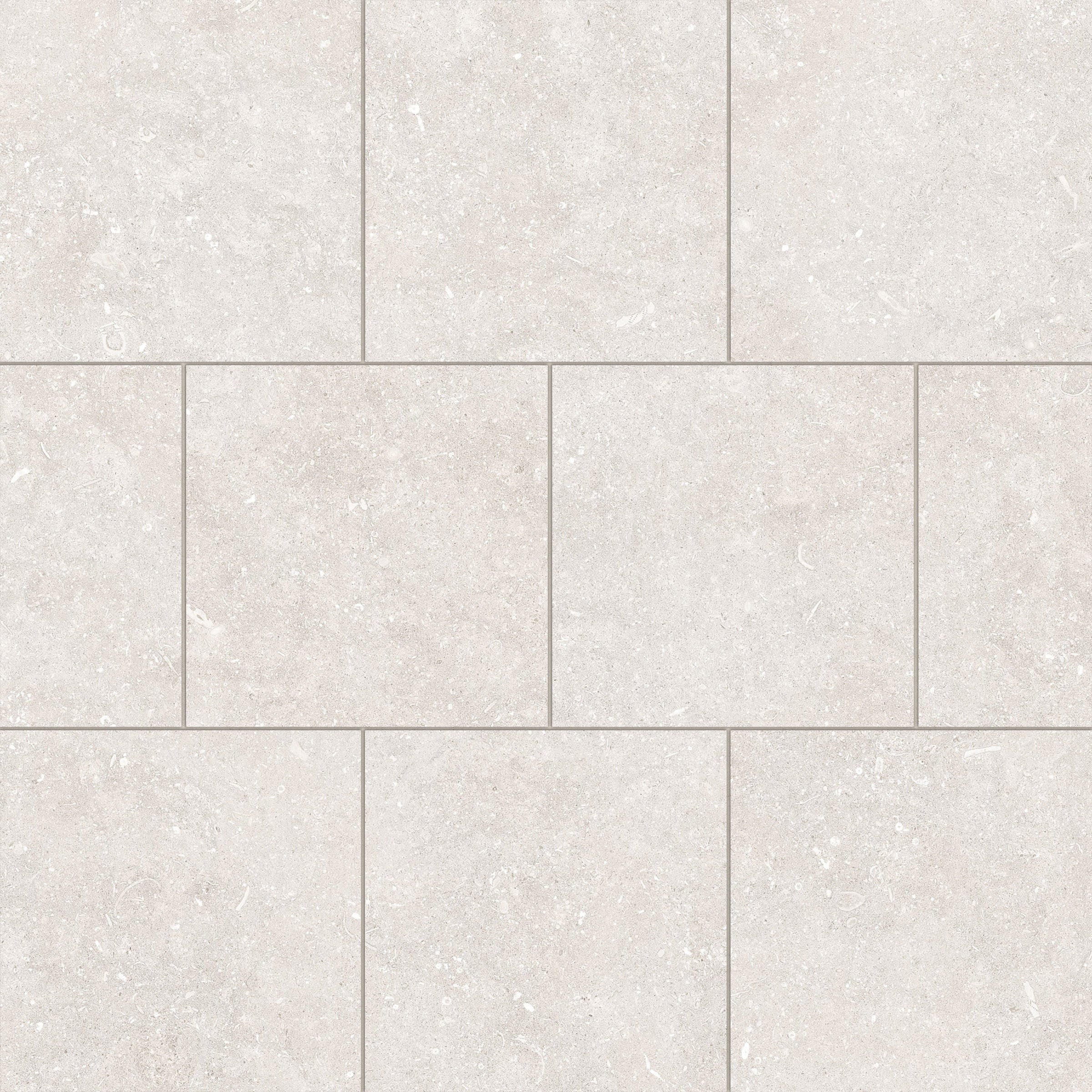 Bedrosians Oda 4" x 4" Soft Textured Matte Porcelain Offset Mosaic in Ice | Item Code 100009013