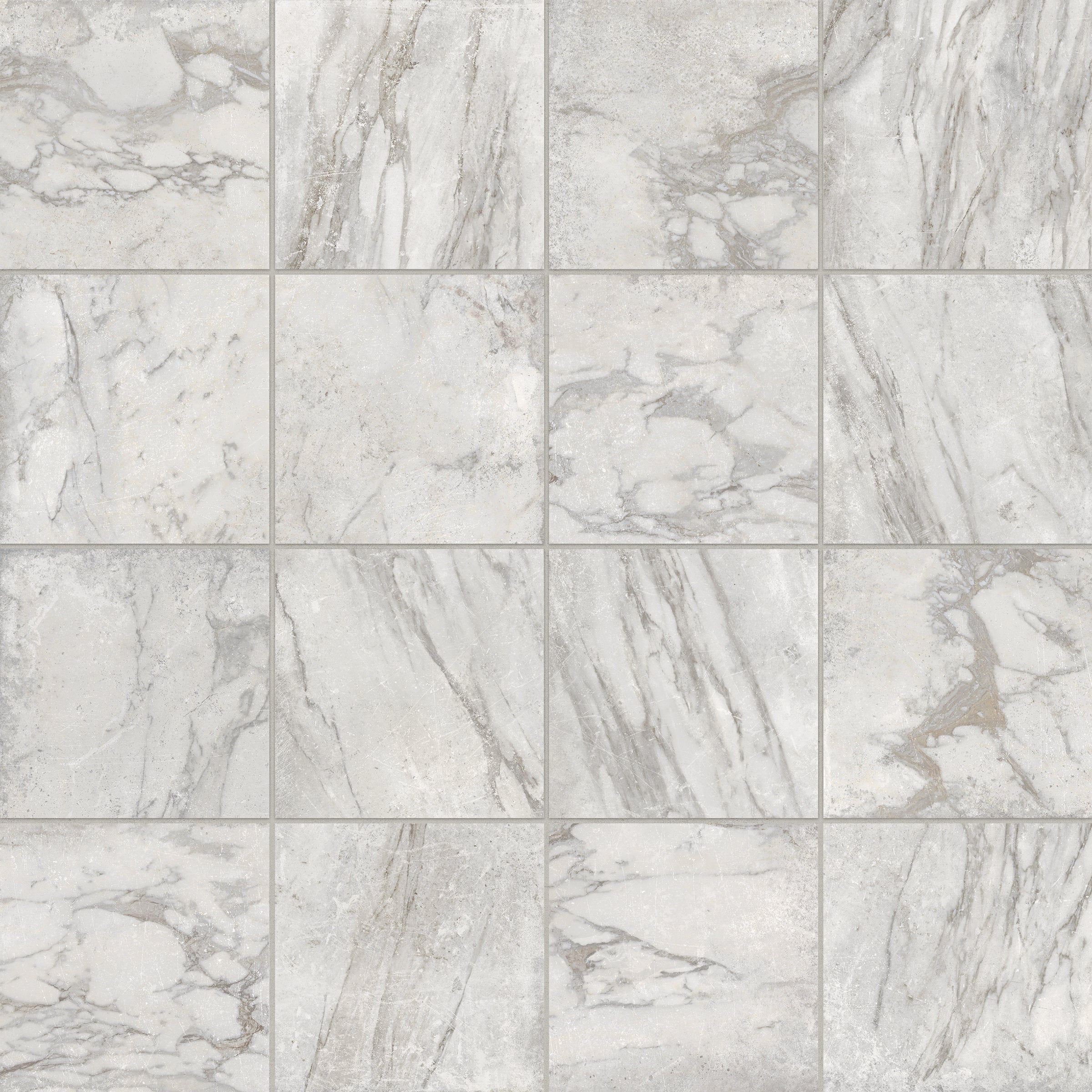 Bedrosians Antica Roma 12" x 12" Matte Porcelain Tile in Grigio | Item Code 100009095