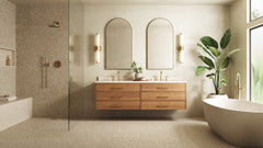 Bedrosians Mystere 24" x 24" Structured Porcelain Tile in Sand | Item Code 100009629