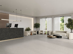 Bedrosians Mystere 24" x 24" Structured Porcelain Tile in Light Grey | Item Code 100009630