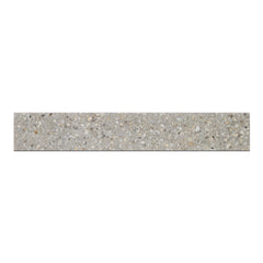 Bedrosians Mystere 4" x 24" Structured Bullnose Porcelain Tile in Light Grey | Item Code 100009652