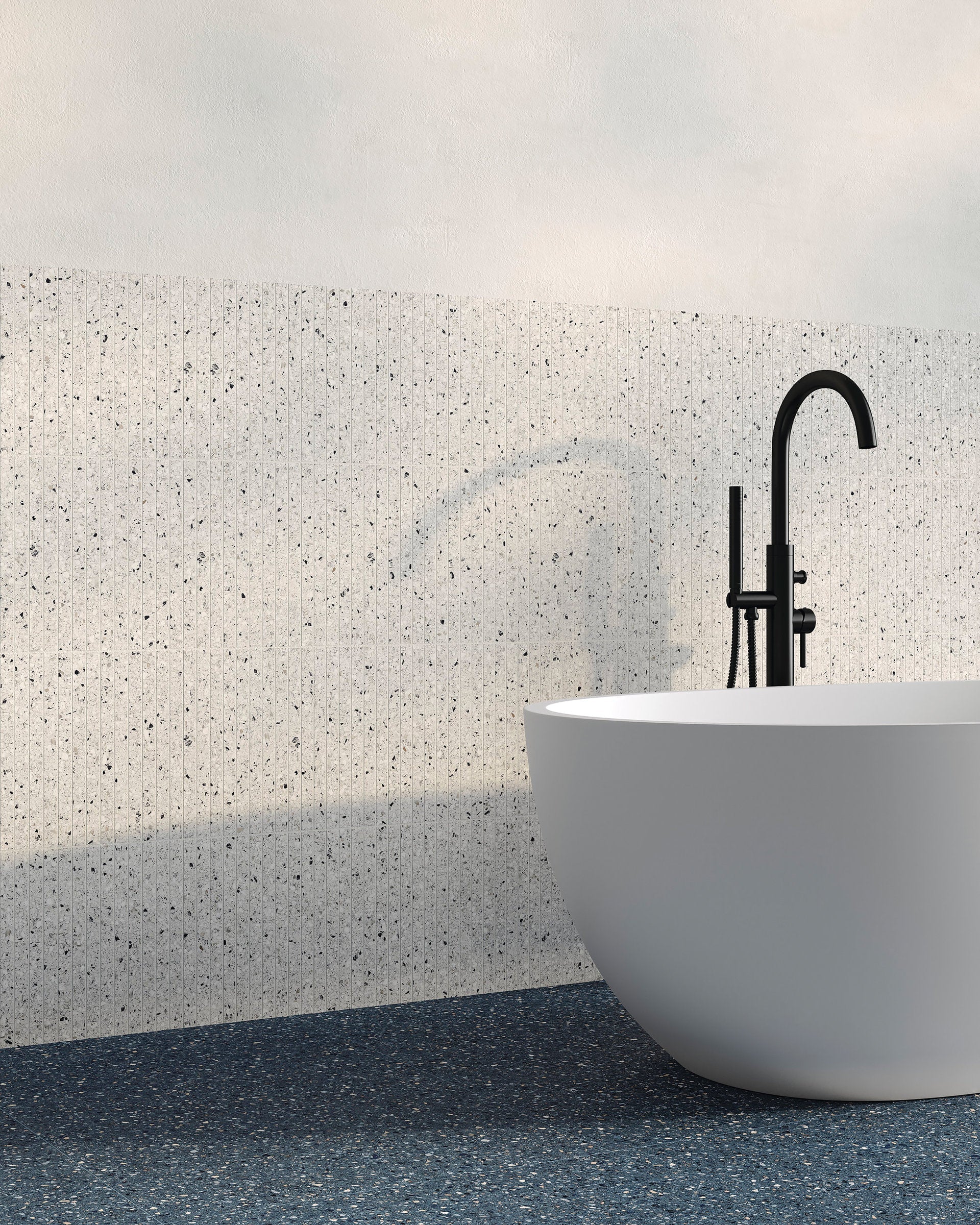 Bedrosians Mystere 24" x 24" Structured Porcelain Tile in Blue | Item Code 100009631