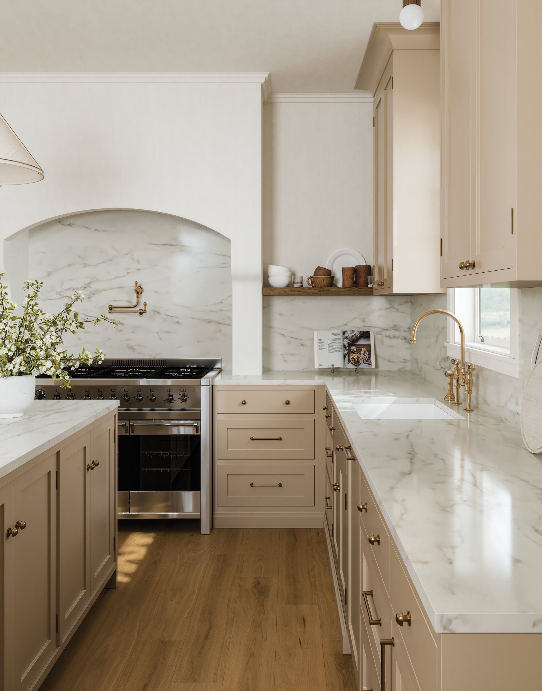 Bedrosians Newport 7.5" x 75" Engineered Hardwood Plank in Dune | Item Code 100005133