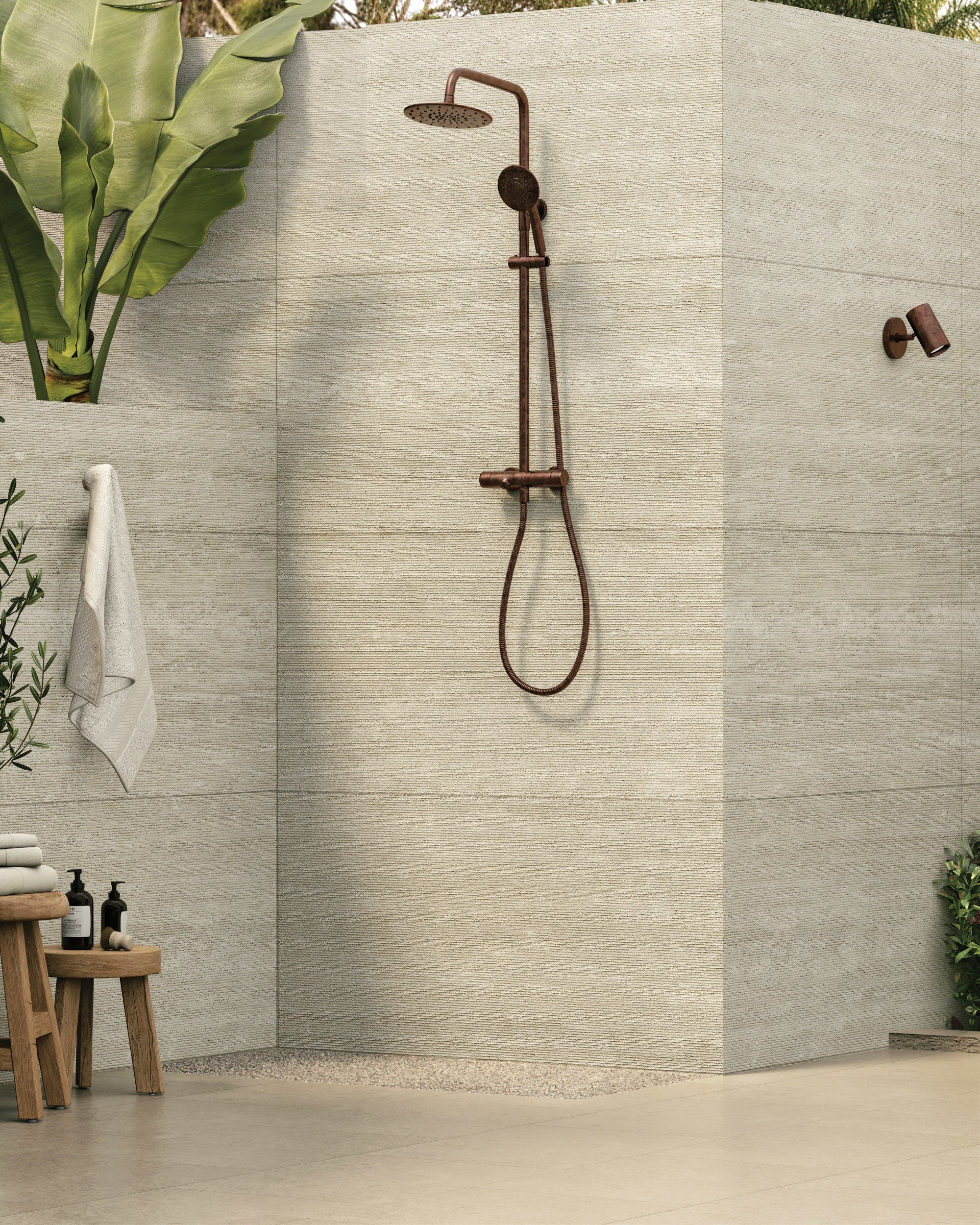 Bedrosians Poetry Stone 24" x 36" Matte Porcelain Paver in Ivory | Item Code 100005411