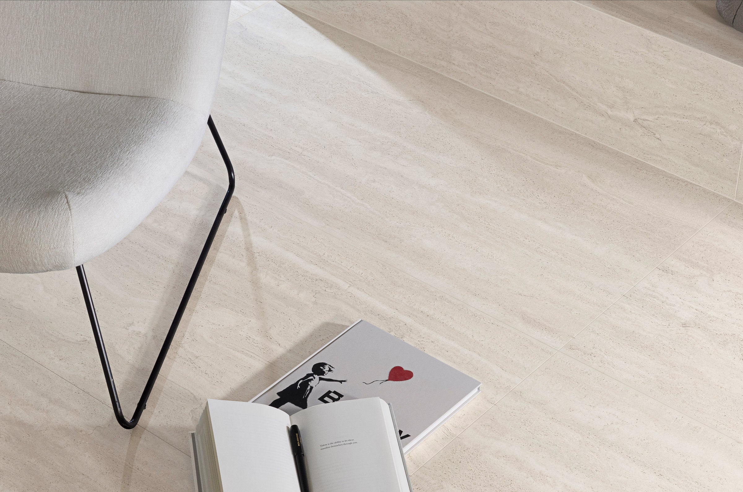 Bedrosians Tivoli 24" x 48" Natural Matte Porcelain Field Tile in Alba | Item Code 100010016