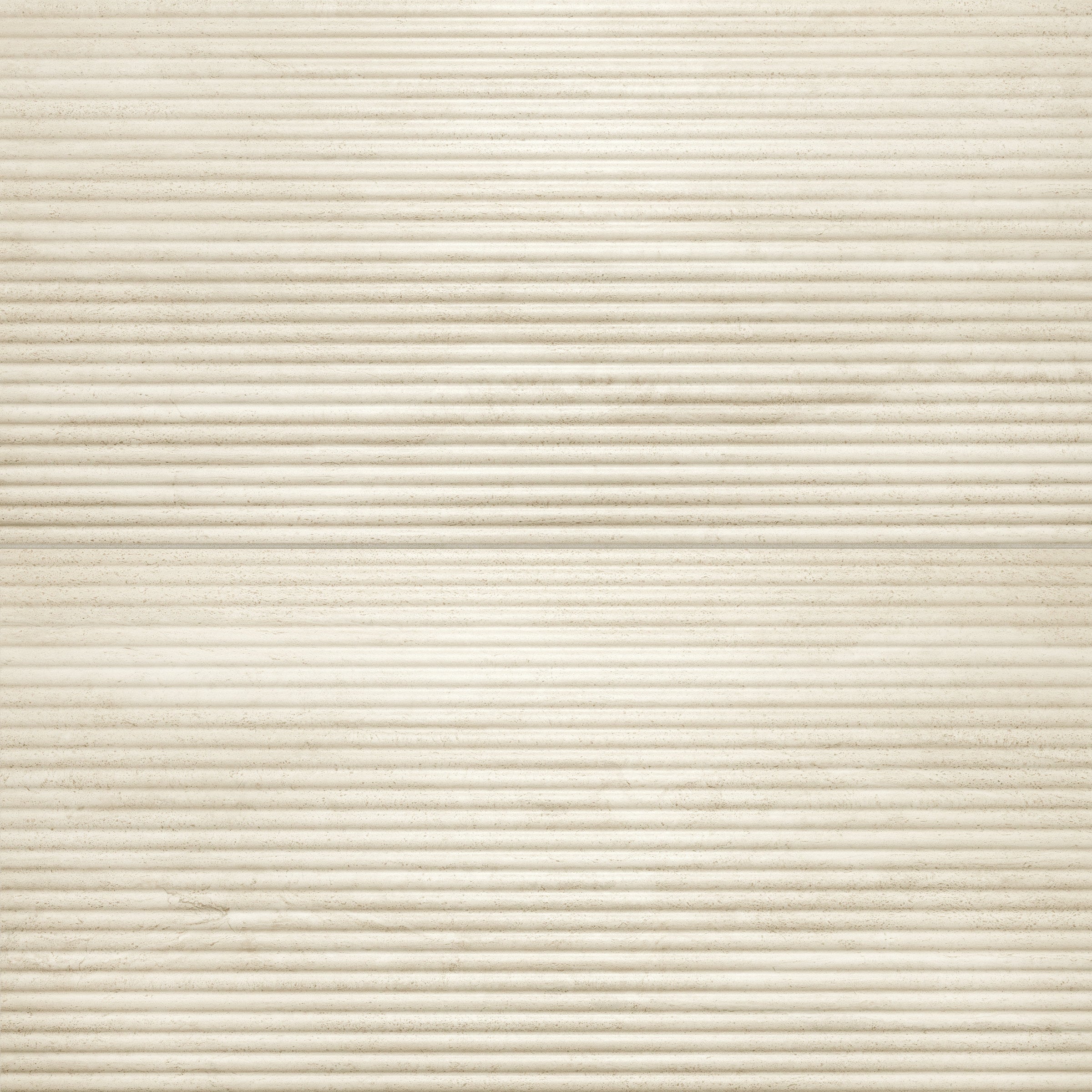 Bedrosians Tivoli 24" x 48" Natural Matte Porcelain Convesso Fluted Deco in Crema | Item Code 100010018