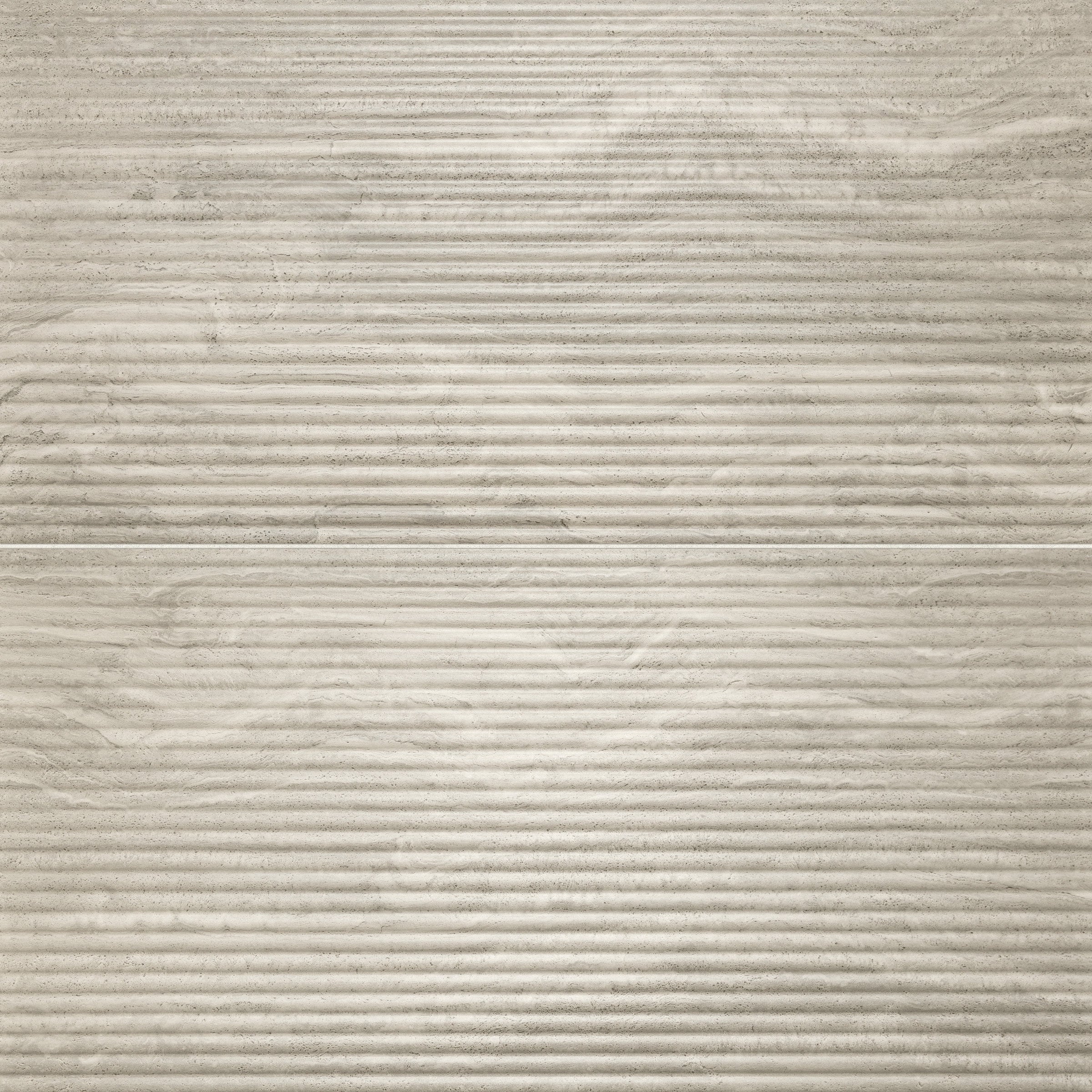 Bedrosians Tivoli 24" x 48" Natural Matte Porcelain Convesso Fluted Deco in Terra | Item Code 100010020