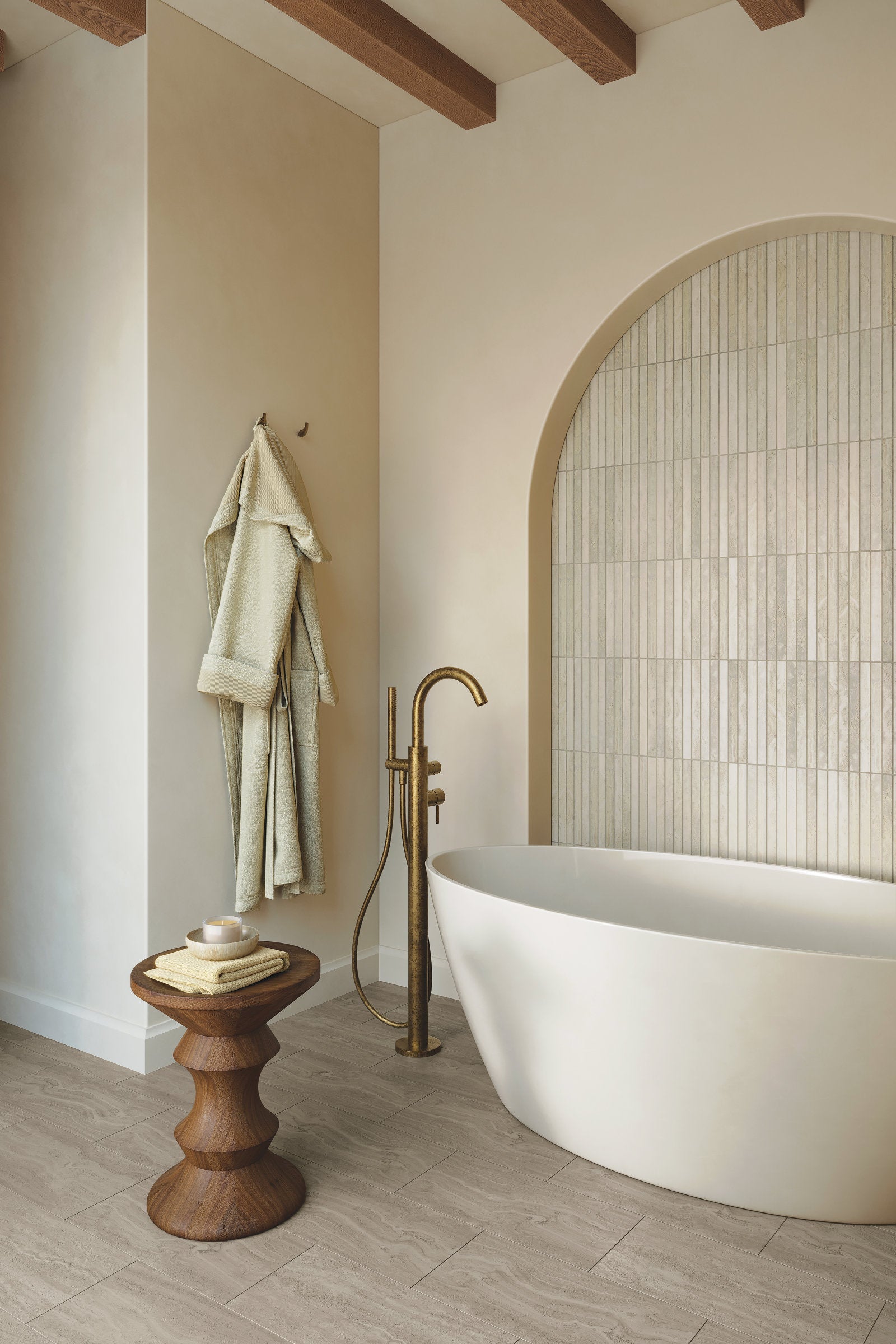 Bedrosians Tivoli 12" x 24" Natural Matte Porcelain Field Tile in Terra | Item Code 100010014