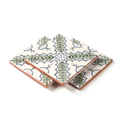 Bedrosians Palmetto Verdant 6x6 Ceramic Terracotta Field Tile Glazed | Item Code 100010053