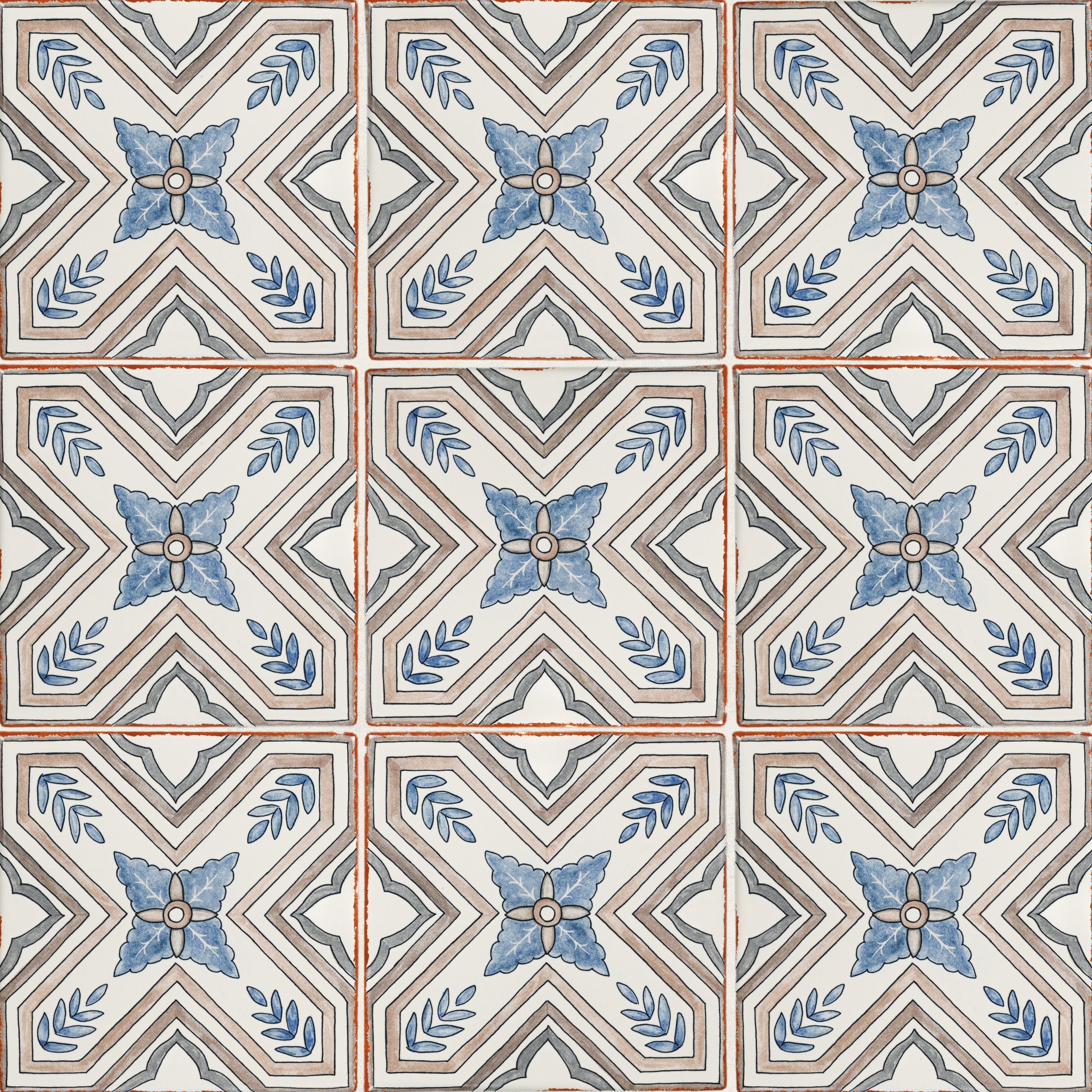 Bedrosians Palmetto Sierra 6x6 Ceramic Terracotta Field Tile Glazed | Item Code 100010054