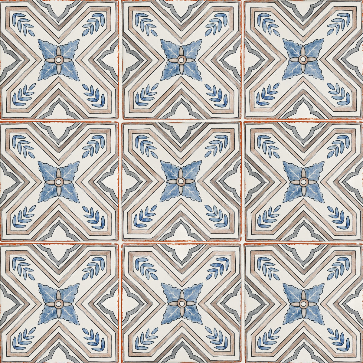 Bedrosians Palmetto Sierra 6x6 Ceramic Terracotta Field Tile Glazed | Item Code 100010054