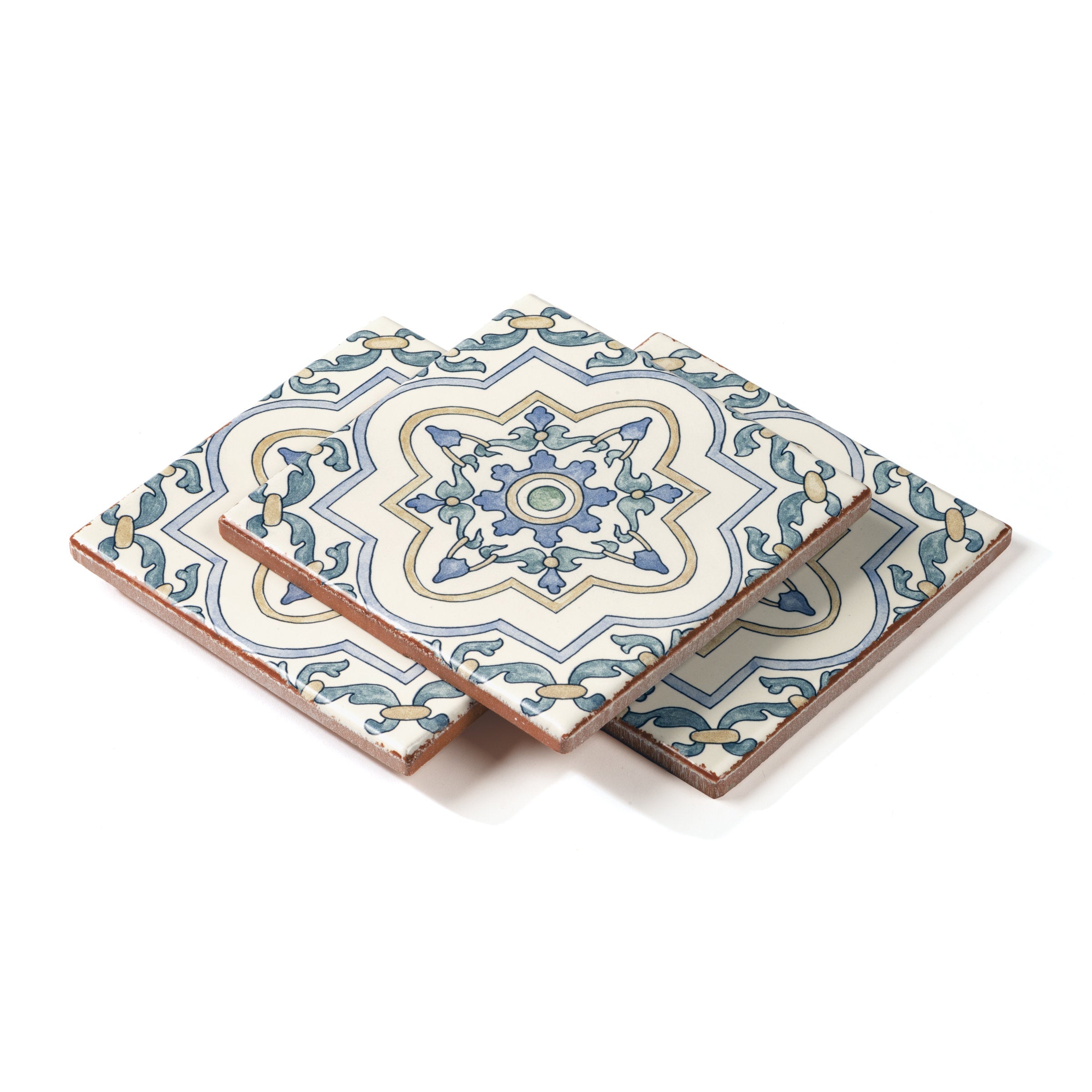 Bedrosians Palmetto Estrella 6x6 Ceramic Terracotta Field Tile Glazed | Item Code 100010056