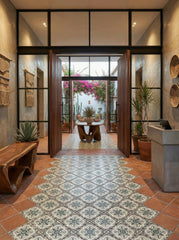Bedrosians Palmetto Estrella 6x6 Ceramic Terracotta Field Tile Glazed | Item Code 100010056
