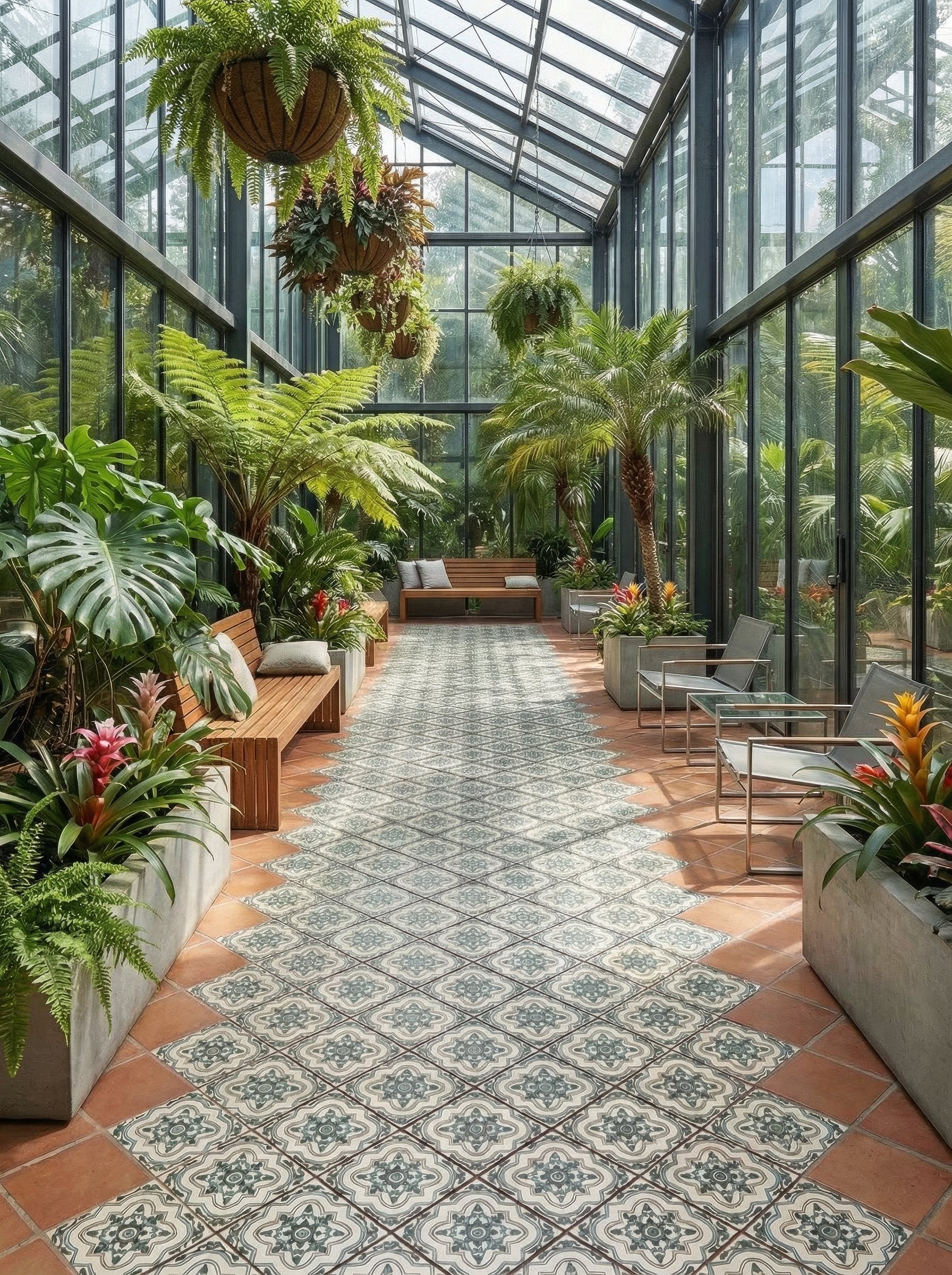 Bedrosians Palmetto Estrella 6x6 Ceramic Terracotta Field Tile Glazed | Item Code 100010056