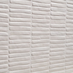Bedrosians Node Snow 16x48 Ceramic Wall Tile Matte | Item Code 100010186