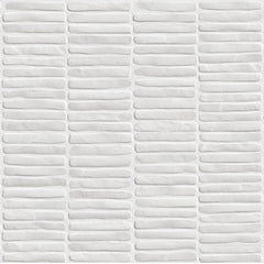 Bedrosians Node Snow 16x48 Ceramic Wall Tile Matte | Item Code 100010186