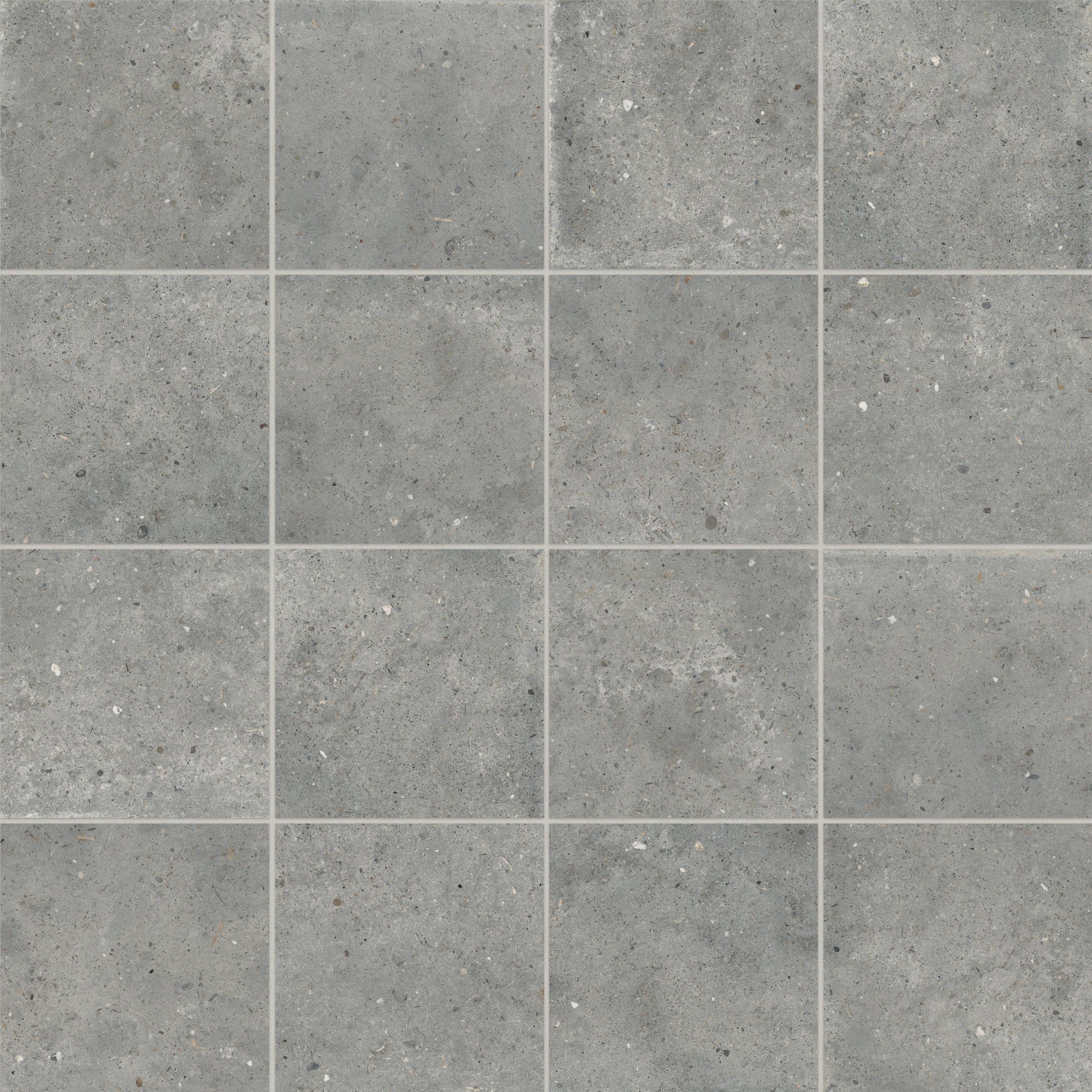 Bedrosians Poetry Stone Grey 12x12 Porcelain Field Tile Matte | Item Code 100010775