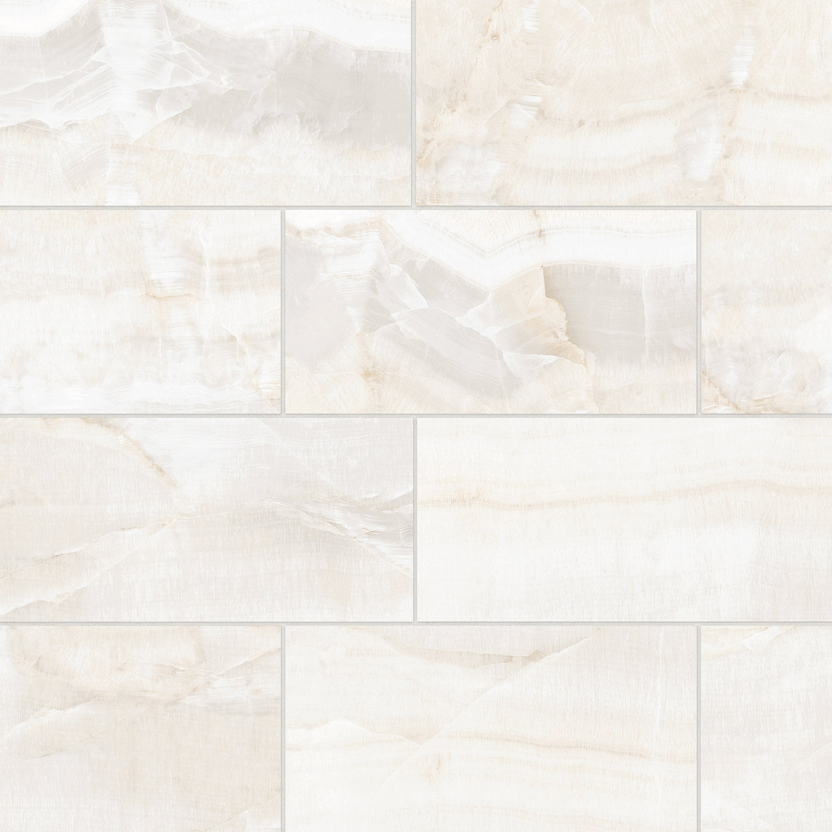 Bedrosians Magnifica Era 12" x 24" - 8mm Polished Porcelain Tile in Crystal Onyx | Item Code 100010907
