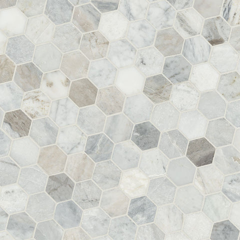 CAPRI BLUE HEXAGON HONED