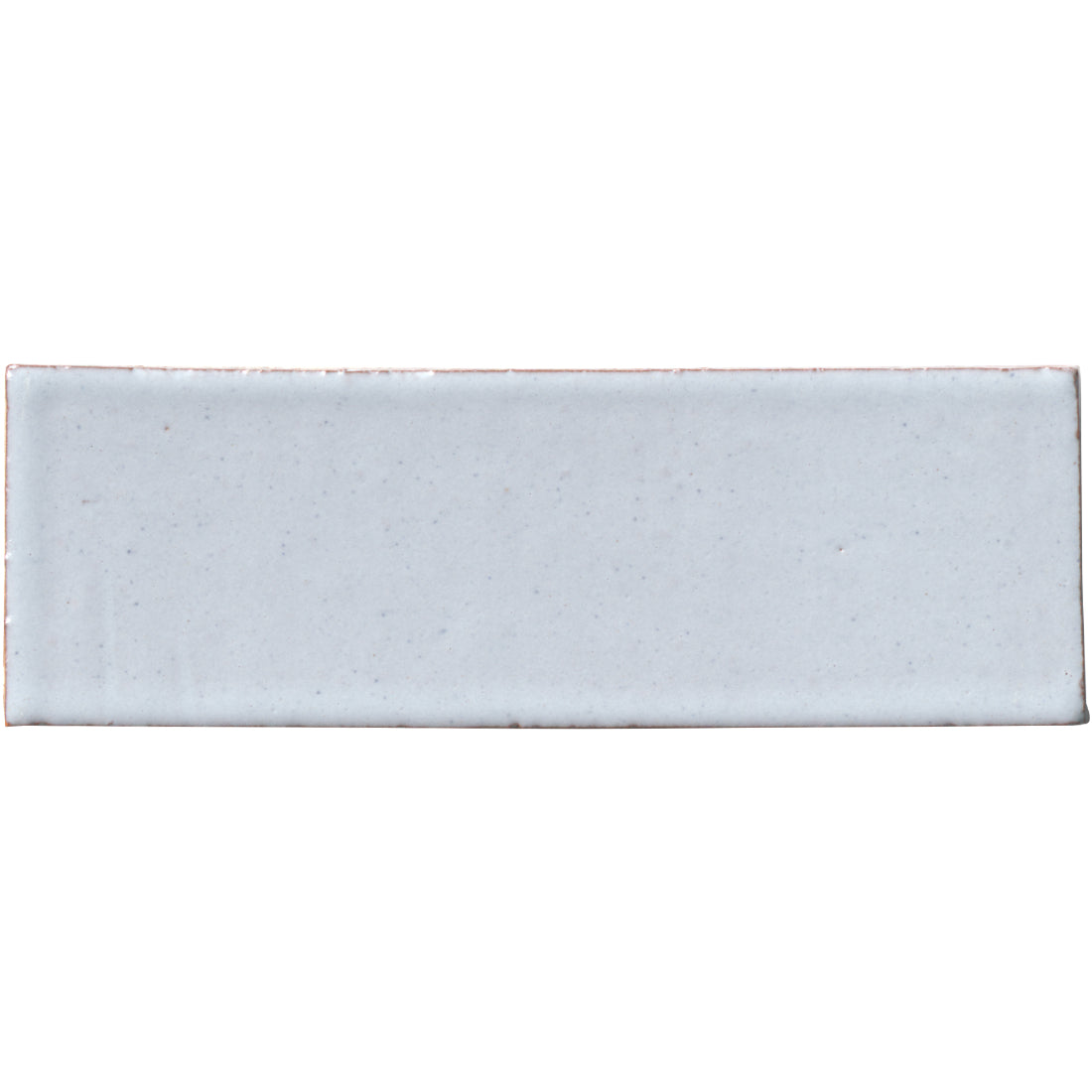 Zellige Light Grey Gloss Ceramic Floor and Wall Tile - 2 x 6 in.