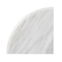Hampton Carrara Polished Marble Flat Corner Shelf