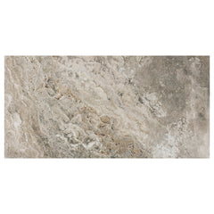 Pietra Roma Grey Porcelain Wall and Floor Tile - 12 x 24 in.