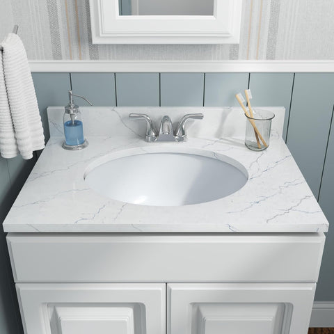 PORCELAIN VANITY OVAL WHITE-1714