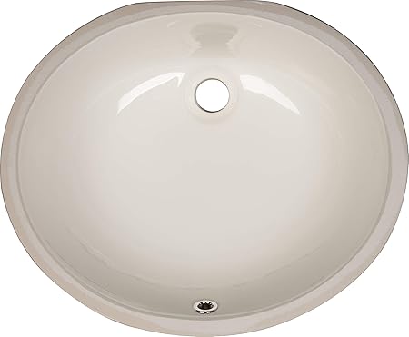 PORCELAIN VANITY BISQUE OVAL 1714