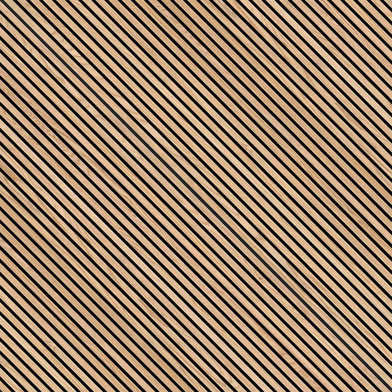 ACOUSTIC WOOD SLAT PANEL NATURAL 9.5X120