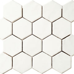 Marazzi Artistic Reflections 3X3 Hexagon, Matte - Matte Artic