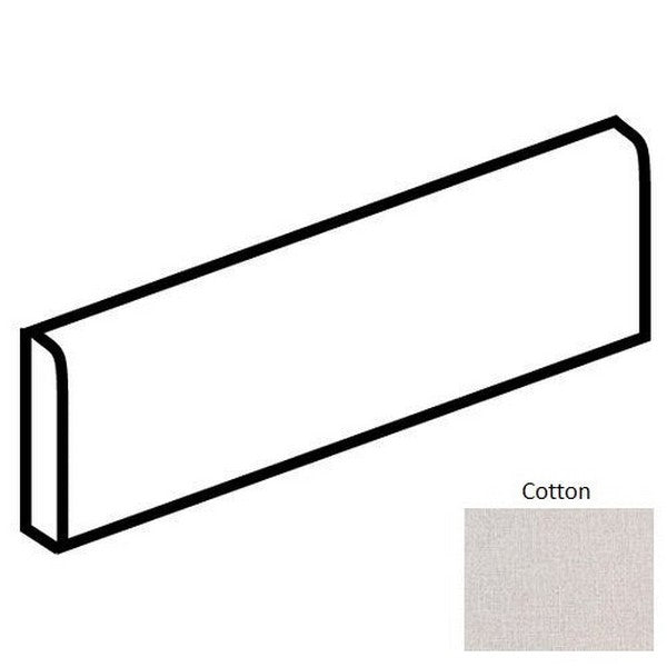 Marazzi Alterations 3X24 P43F9, Bullnose, Matte - Cotton