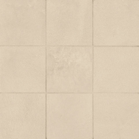 Wave 4" x 4" Honed Porcelain Mosaic Tile in Sand